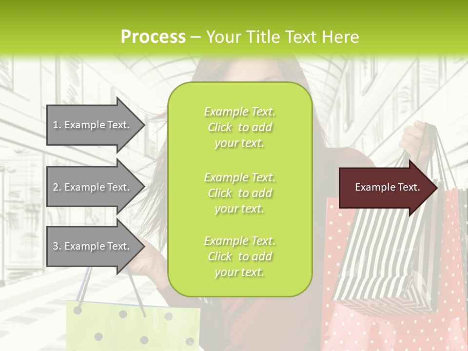 Purchase Bags Smiley PowerPoint Template