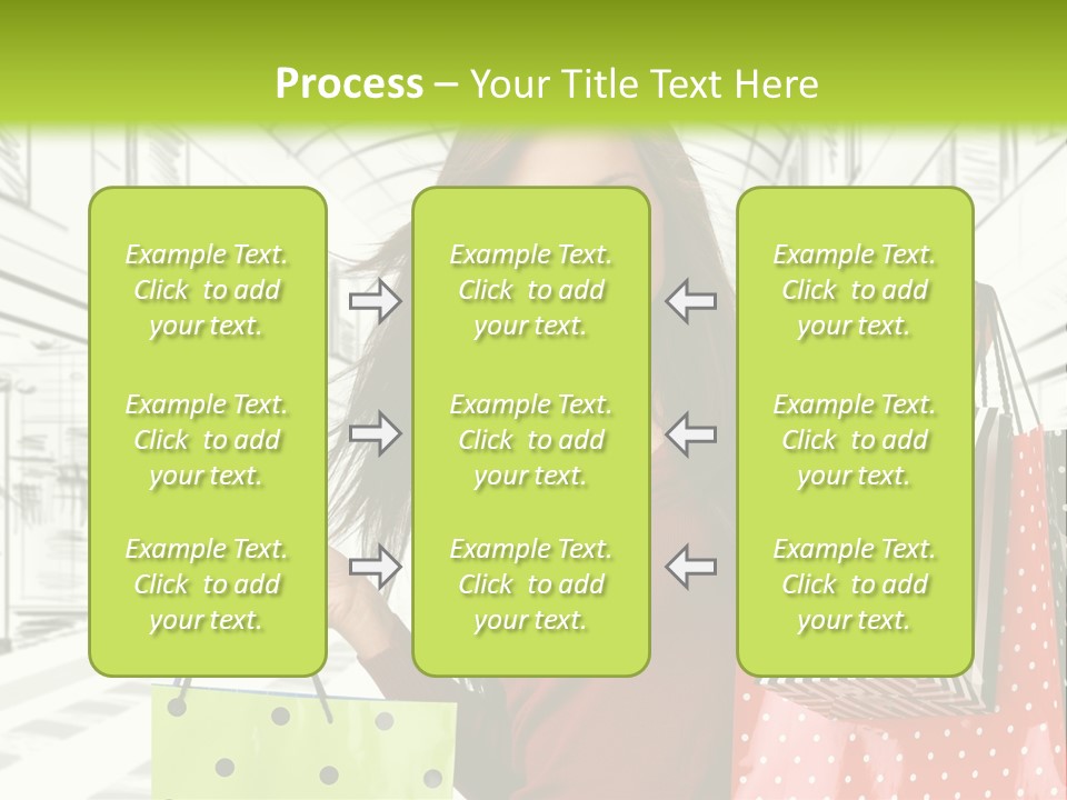 Purchase Bags Smiley PowerPoint Template