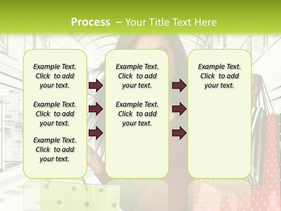 Purchase Bags Smiley PowerPoint Template