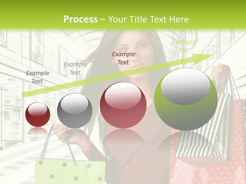 Purchase Bags Smiley PowerPoint Template