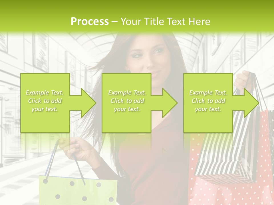 Purchase Bags Smiley PowerPoint Template