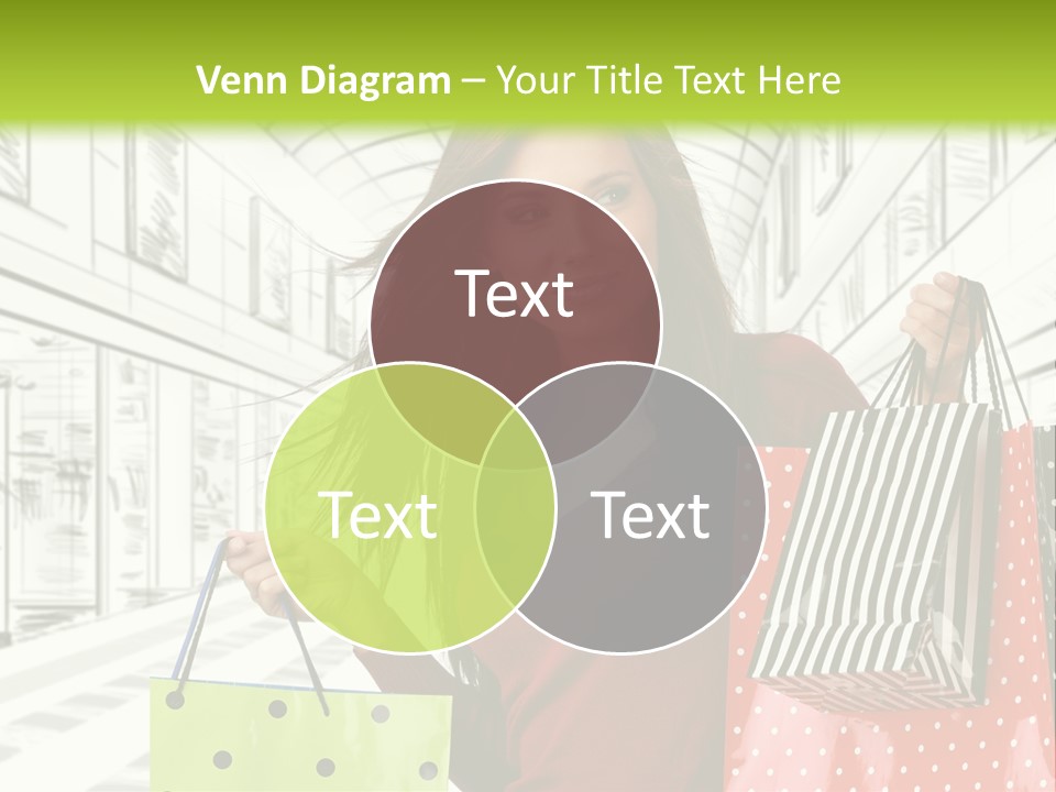 Purchase Bags Smiley PowerPoint Template