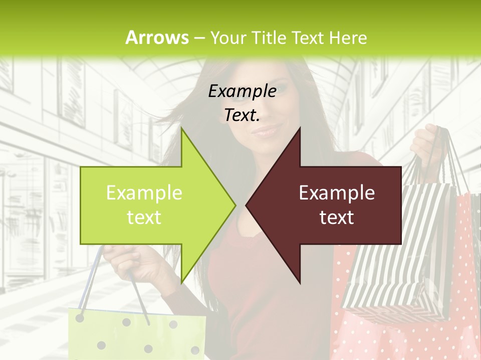 Purchase Bags Smiley PowerPoint Template