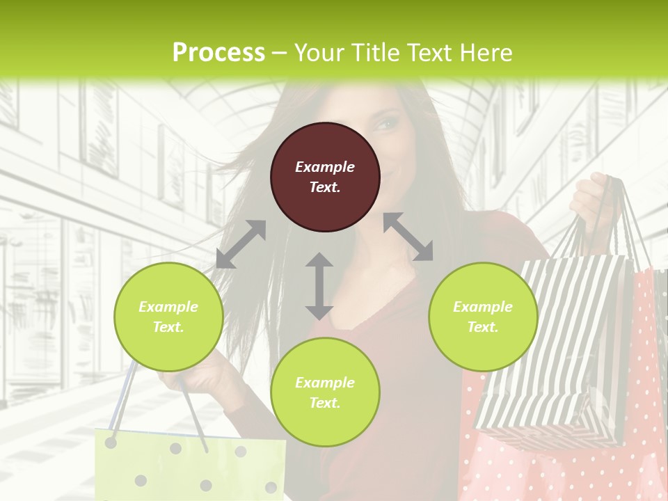 Purchase Bags Smiley PowerPoint Template