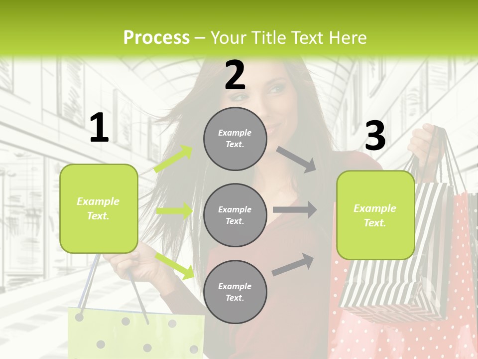 Purchase Bags Smiley PowerPoint Template