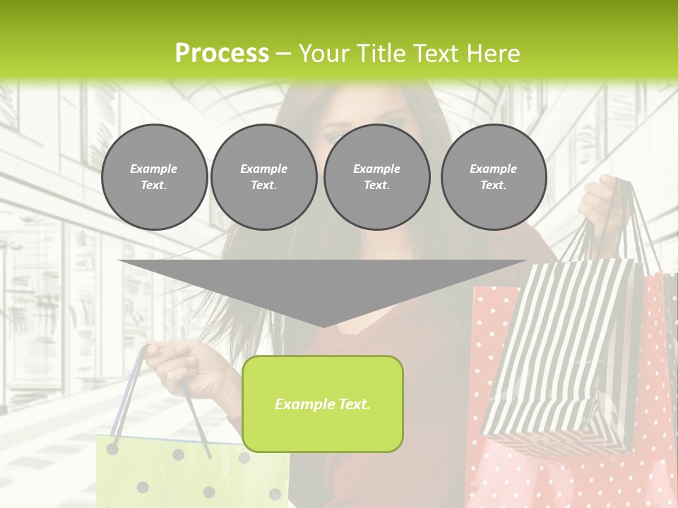 Purchase Bags Smiley PowerPoint Template