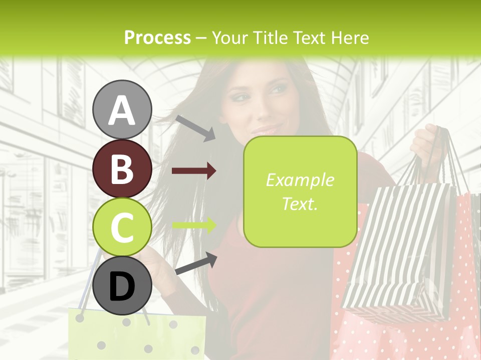 Purchase Bags Smiley PowerPoint Template