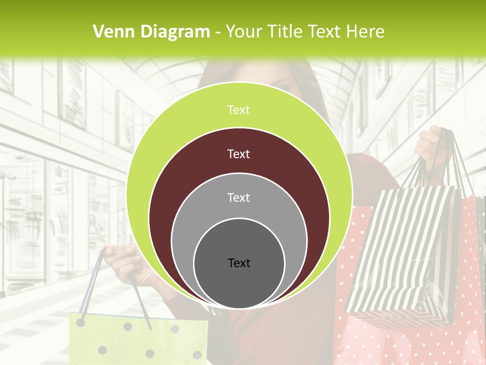 Purchase Bags Smiley PowerPoint Template