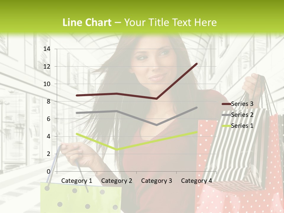 Purchase Bags Smiley PowerPoint Template