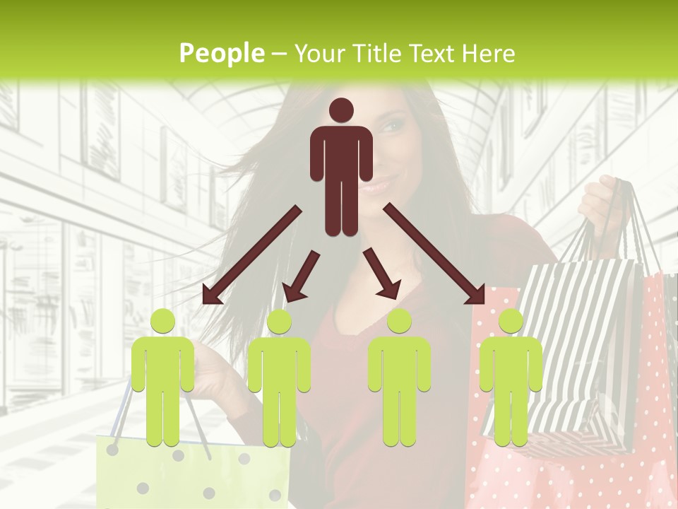 Purchase Bags Smiley PowerPoint Template