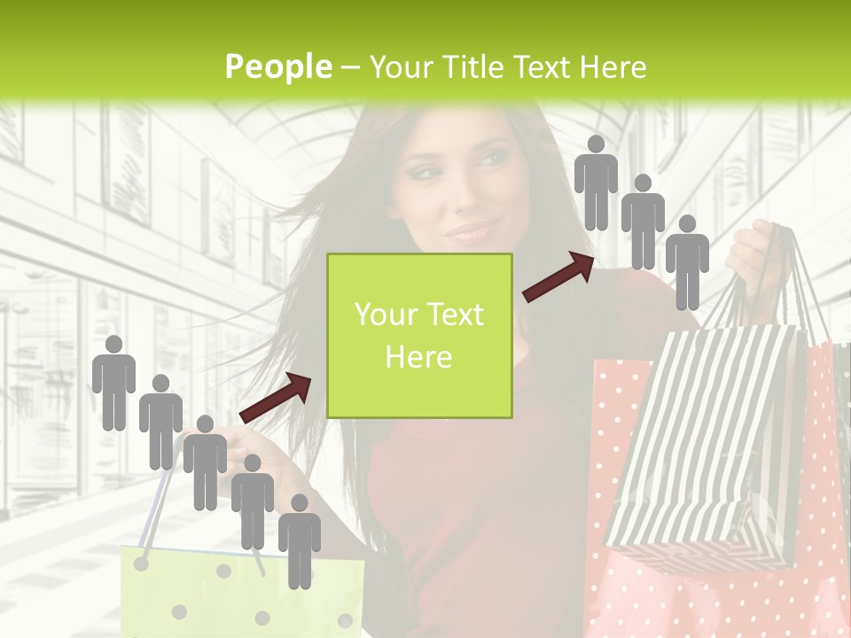 Purchase Bags Smiley PowerPoint Template