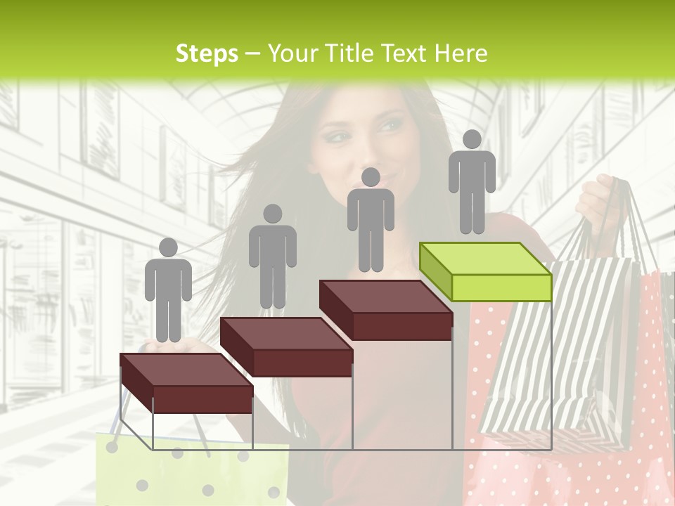 Purchase Bags Smiley PowerPoint Template