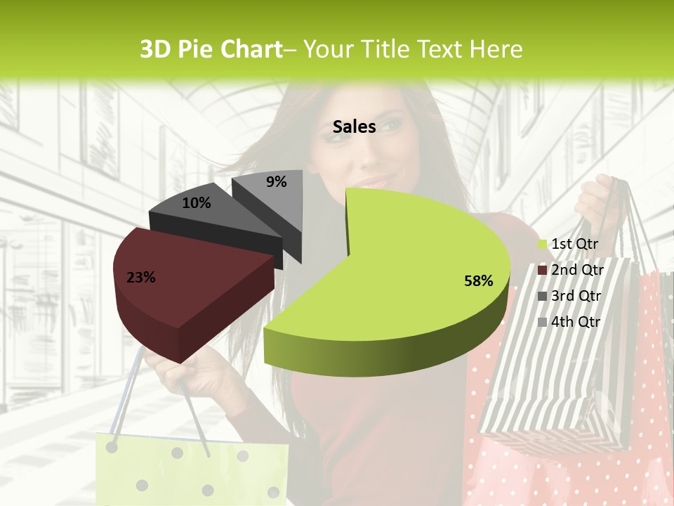 Purchase Bags Smiley PowerPoint Template