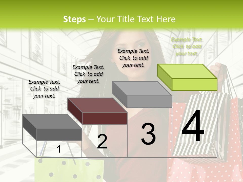 Purchase Bags Smiley PowerPoint Template