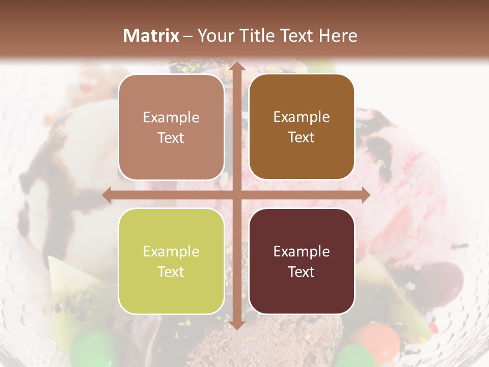 Ingredient Kiwi Dessert PowerPoint Template