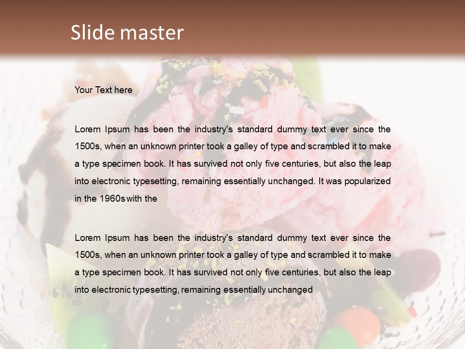 Ingredient Kiwi Dessert PowerPoint Template