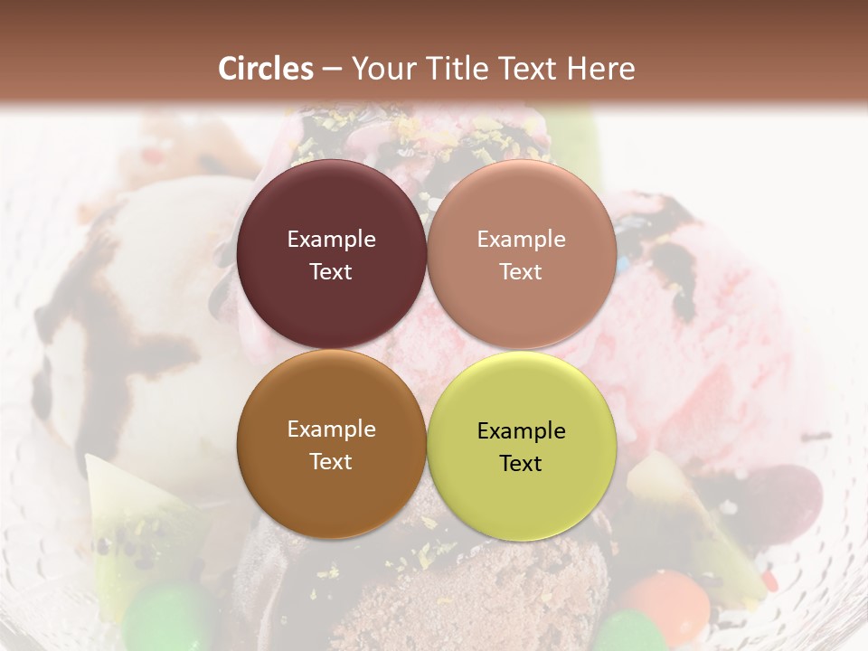 Ingredient Kiwi Dessert PowerPoint Template