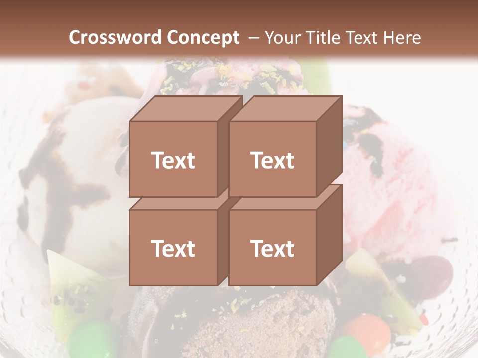Ingredient Kiwi Dessert PowerPoint Template
