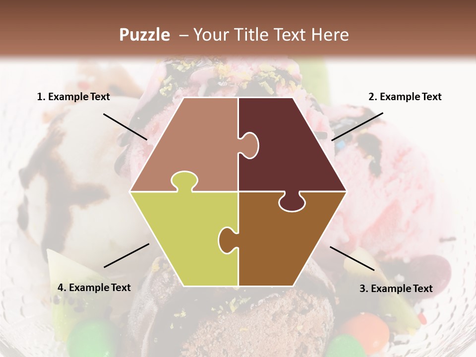 Ingredient Kiwi Dessert PowerPoint Template