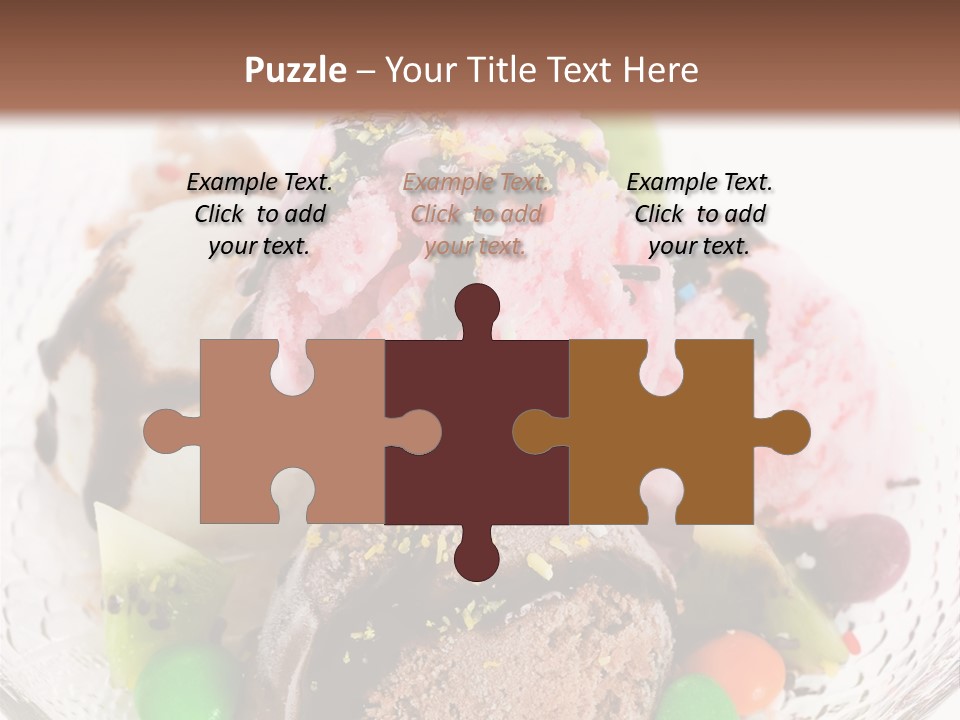 Ingredient Kiwi Dessert PowerPoint Template