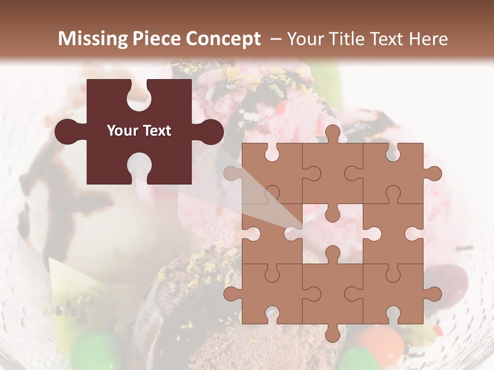 Ingredient Kiwi Dessert PowerPoint Template