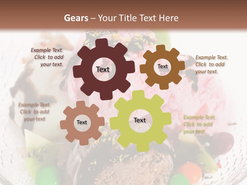 Ingredient Kiwi Dessert PowerPoint Template