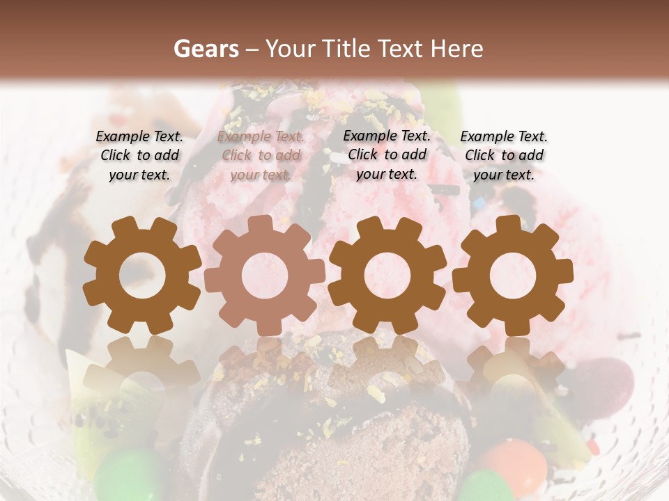 Ingredient Kiwi Dessert PowerPoint Template