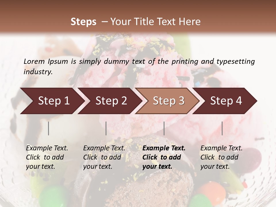 Ingredient Kiwi Dessert PowerPoint Template