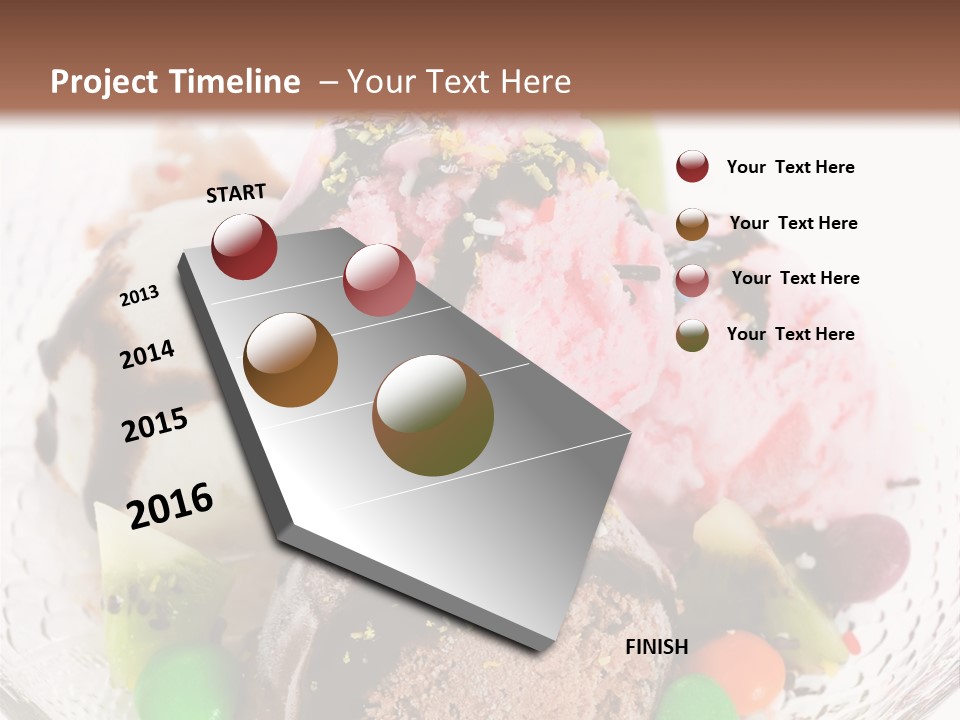 Ingredient Kiwi Dessert PowerPoint Template