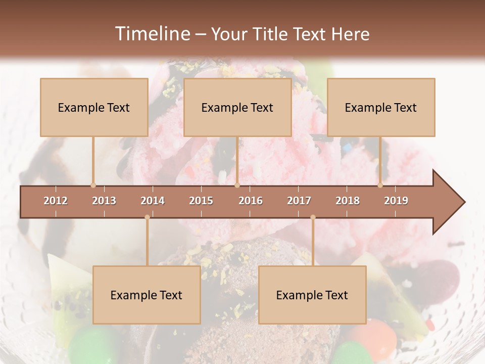 Ingredient Kiwi Dessert PowerPoint Template