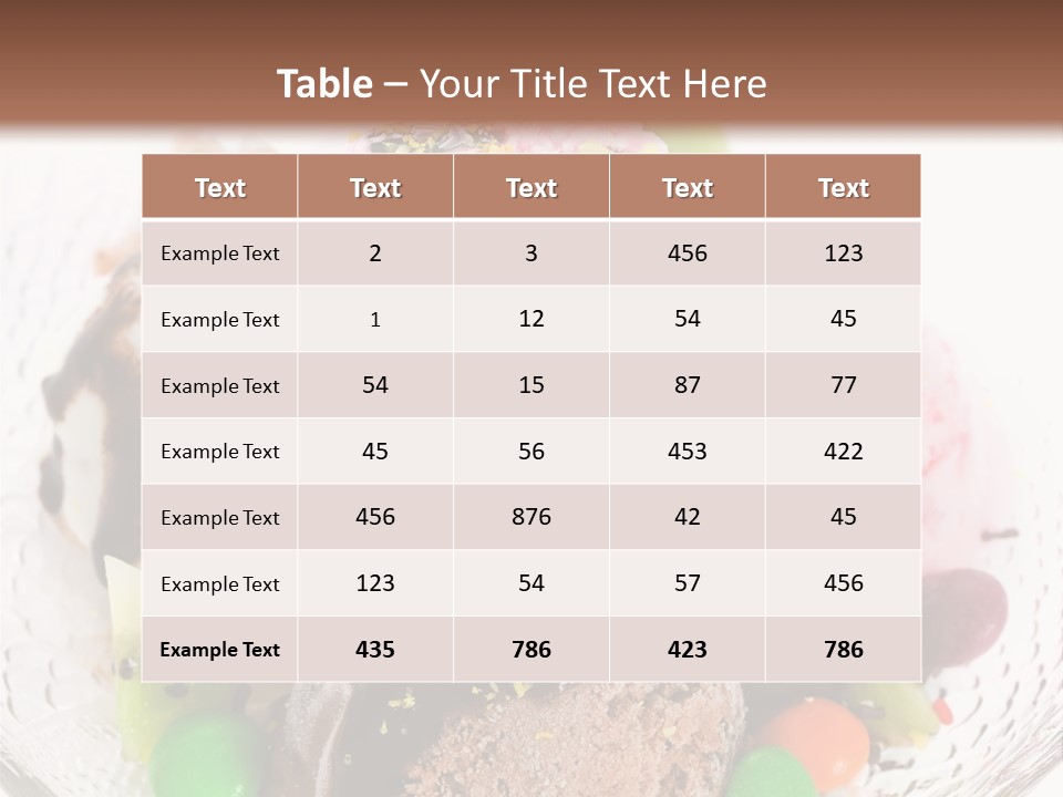 Ingredient Kiwi Dessert PowerPoint Template