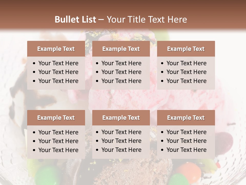 Ingredient Kiwi Dessert PowerPoint Template