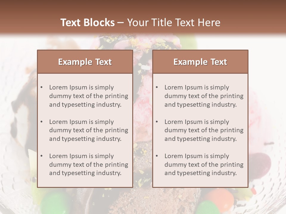 Ingredient Kiwi Dessert PowerPoint Template