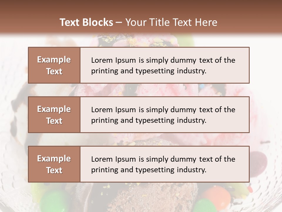 Ingredient Kiwi Dessert PowerPoint Template