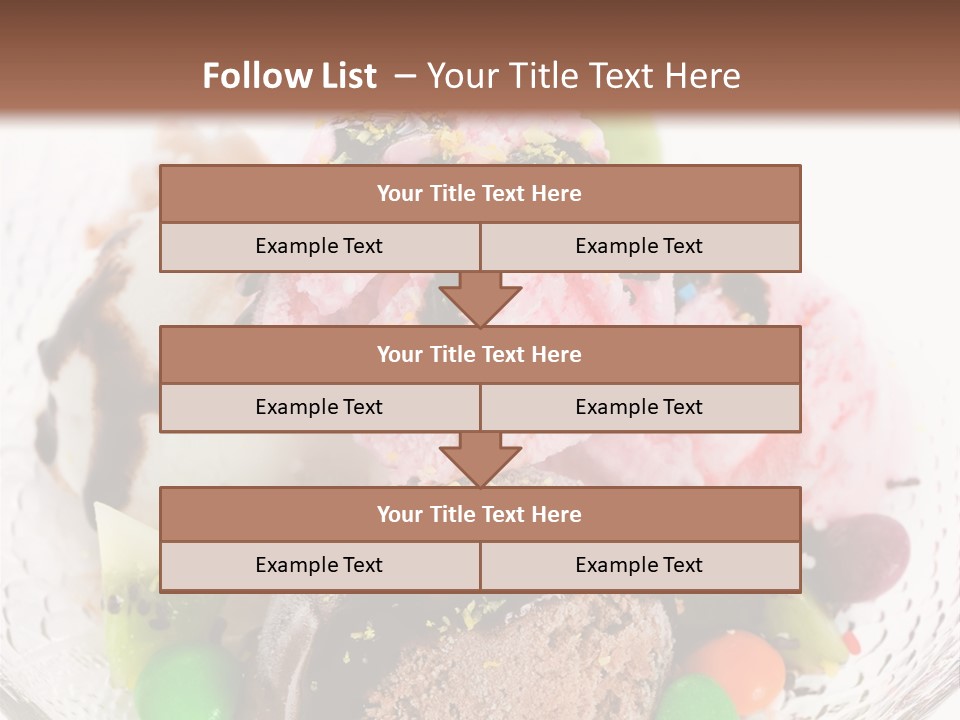 Ingredient Kiwi Dessert PowerPoint Template