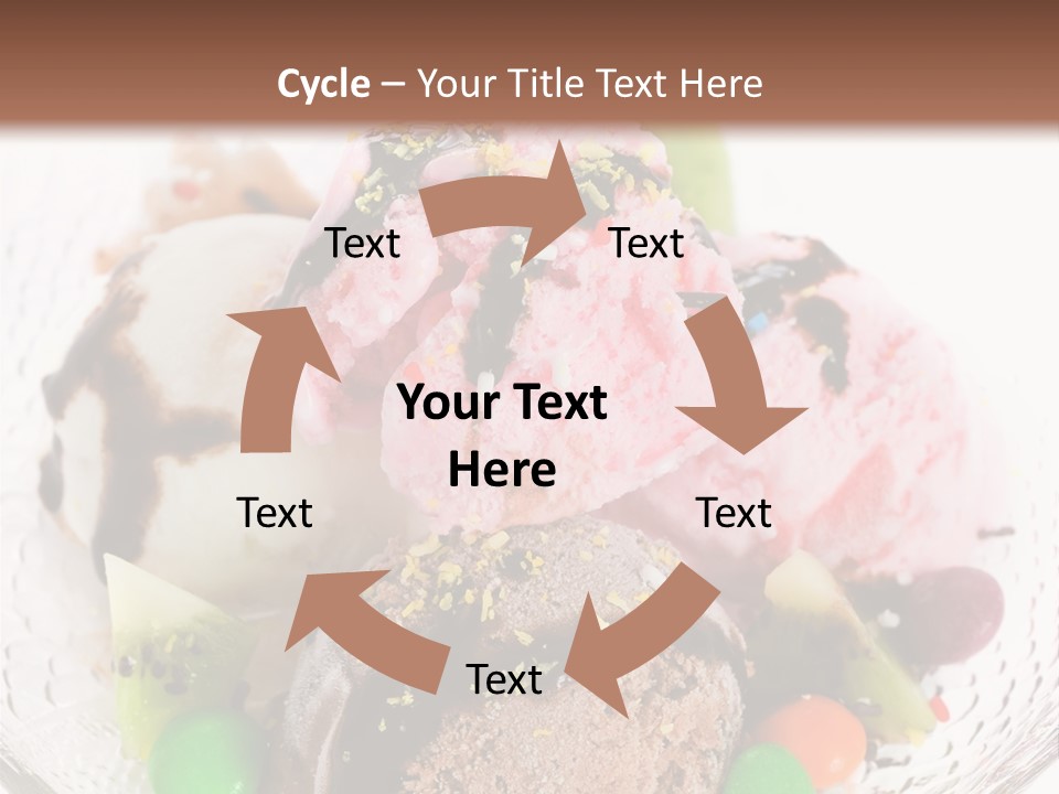 Ingredient Kiwi Dessert PowerPoint Template