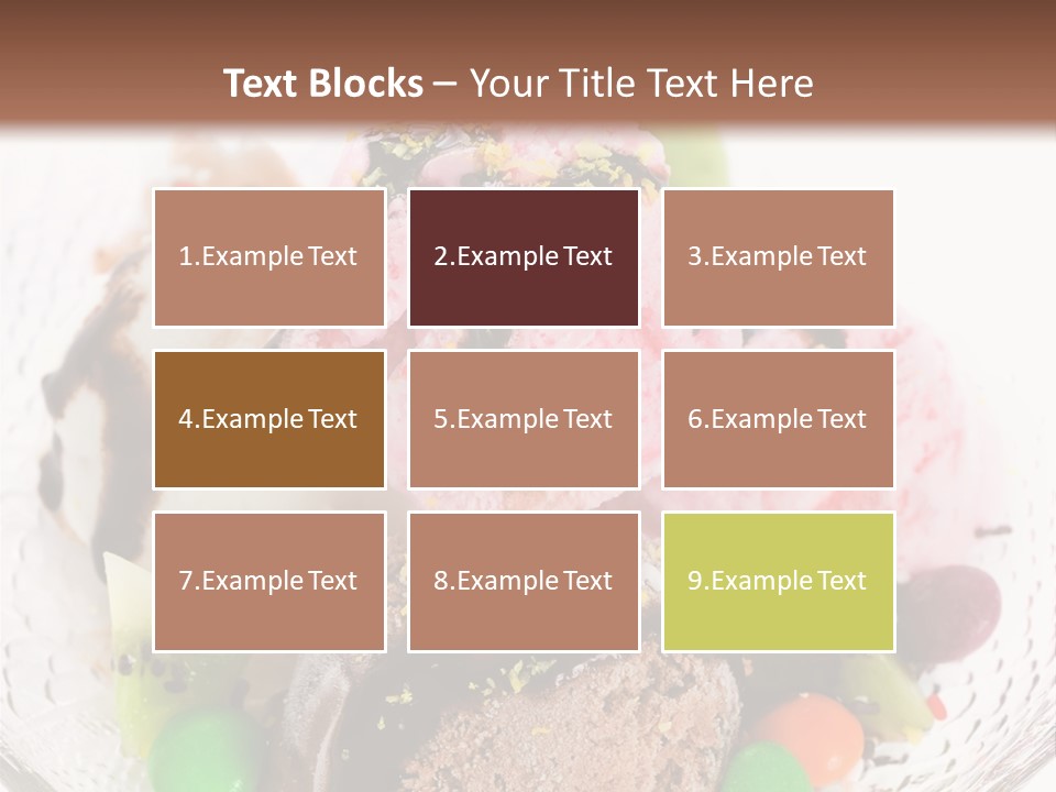 Ingredient Kiwi Dessert PowerPoint Template