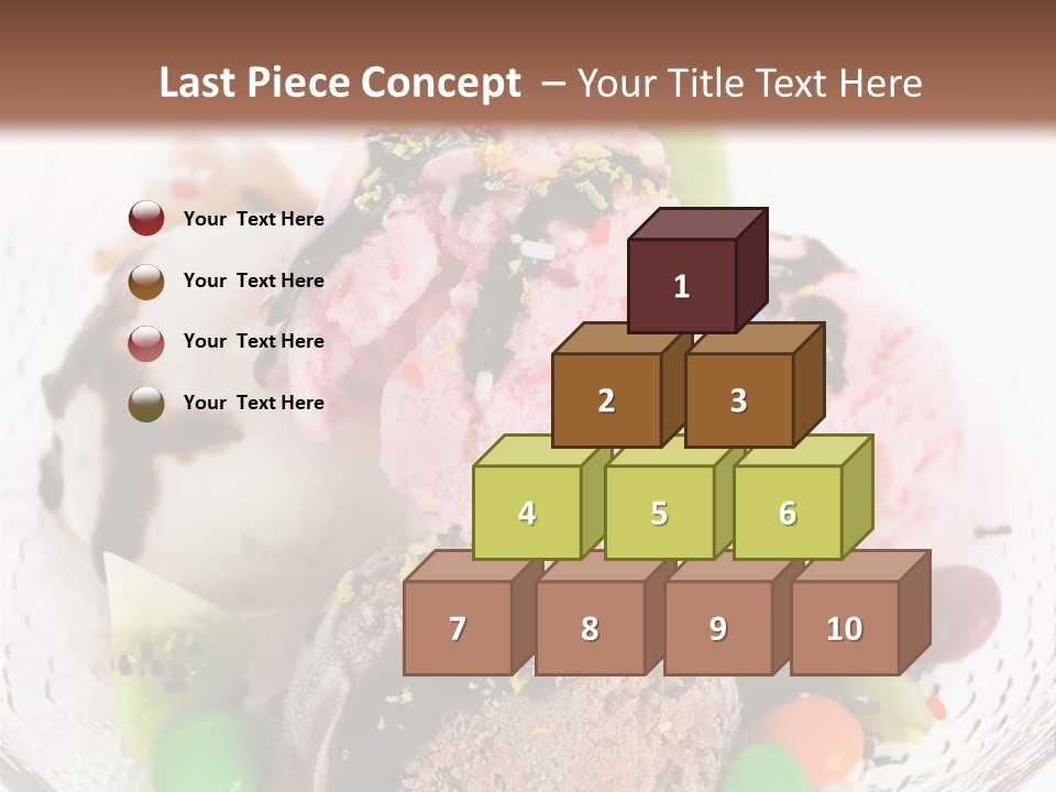 Ingredient Kiwi Dessert PowerPoint Template