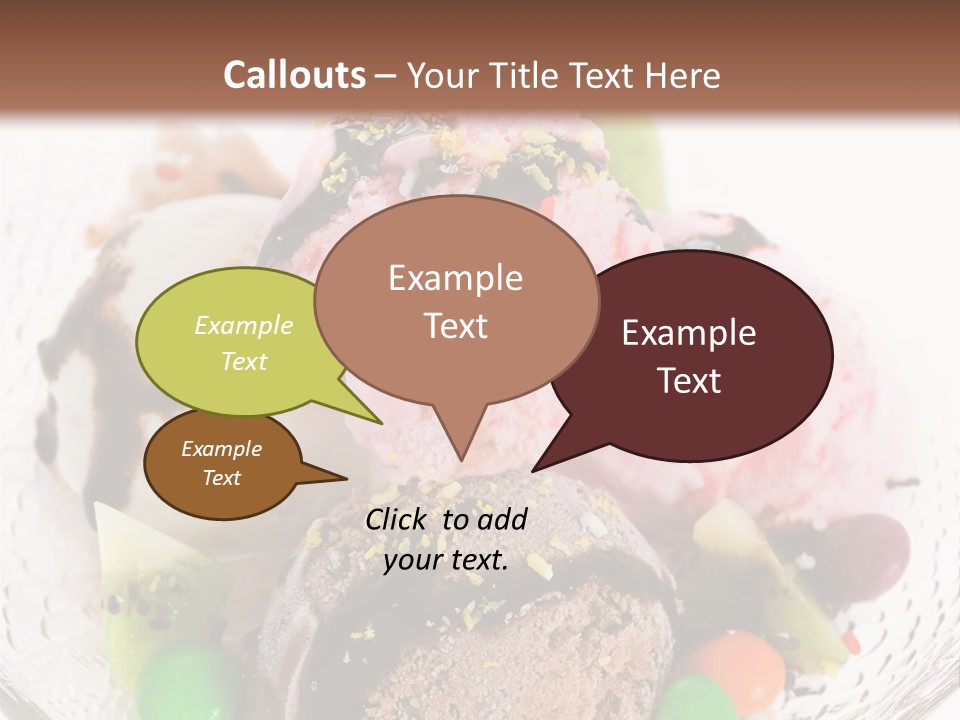 Ingredient Kiwi Dessert PowerPoint Template