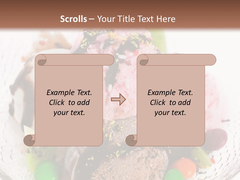 Ingredient Kiwi Dessert PowerPoint Template