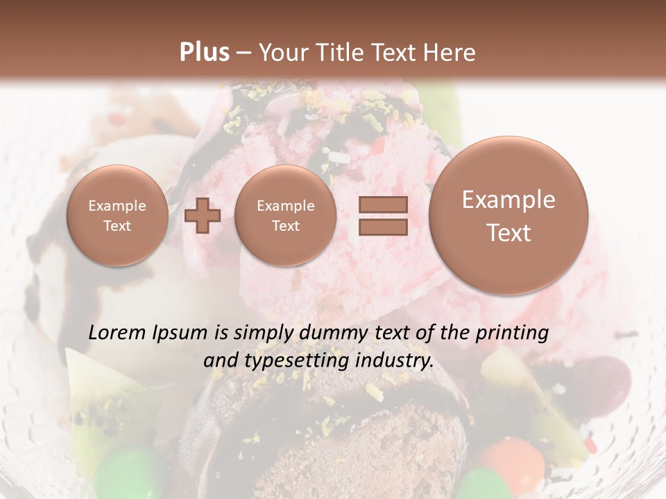 Ingredient Kiwi Dessert PowerPoint Template