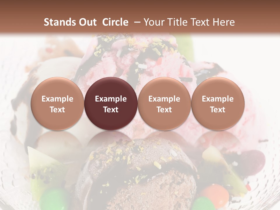 Ingredient Kiwi Dessert PowerPoint Template