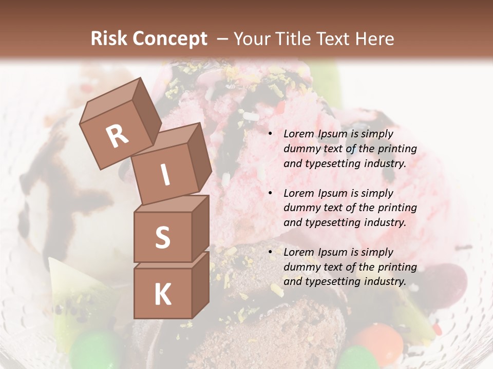 Ingredient Kiwi Dessert PowerPoint Template