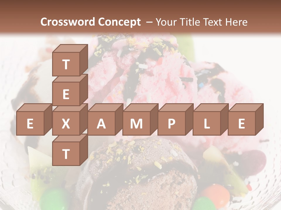 Ingredient Kiwi Dessert PowerPoint Template