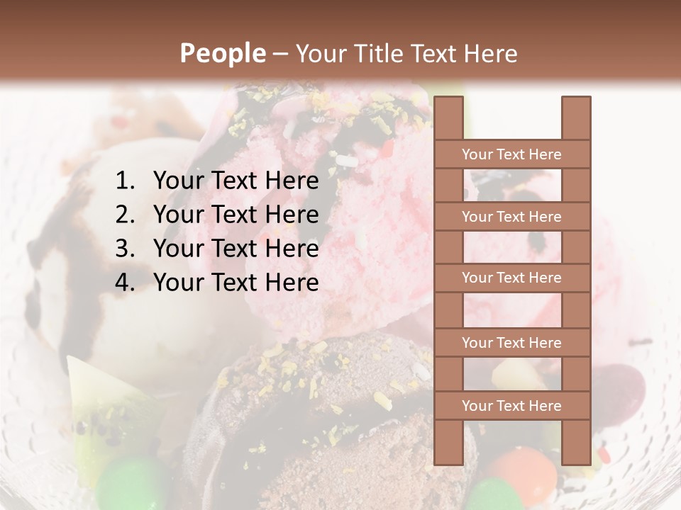 Ingredient Kiwi Dessert PowerPoint Template