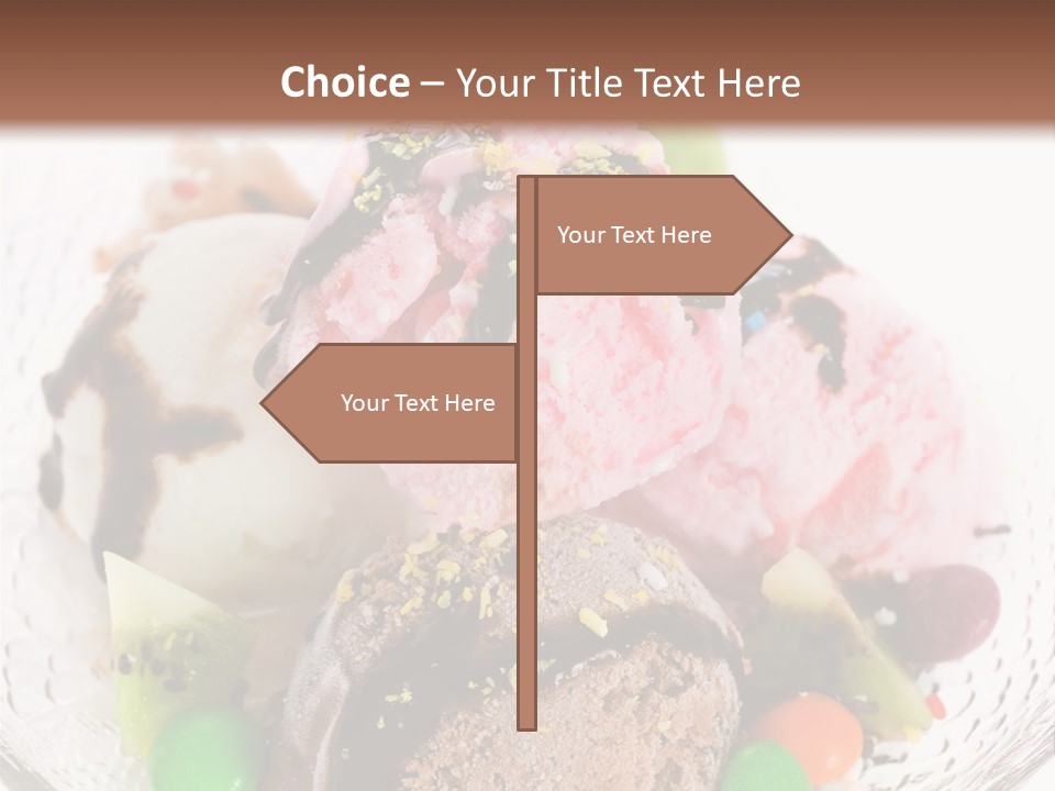 Ingredient Kiwi Dessert PowerPoint Template