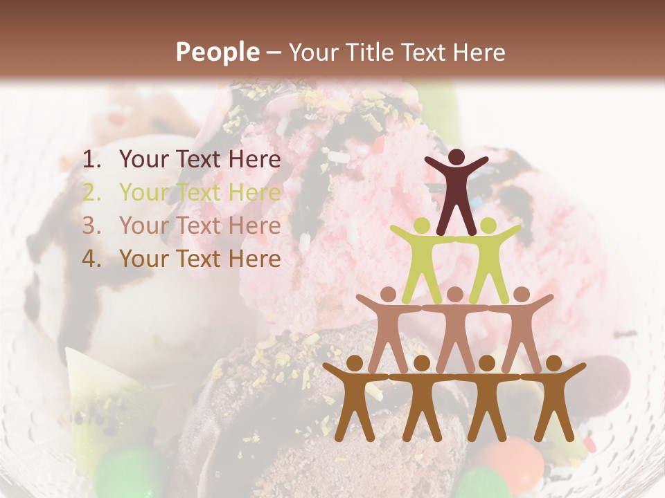 Ingredient Kiwi Dessert PowerPoint Template