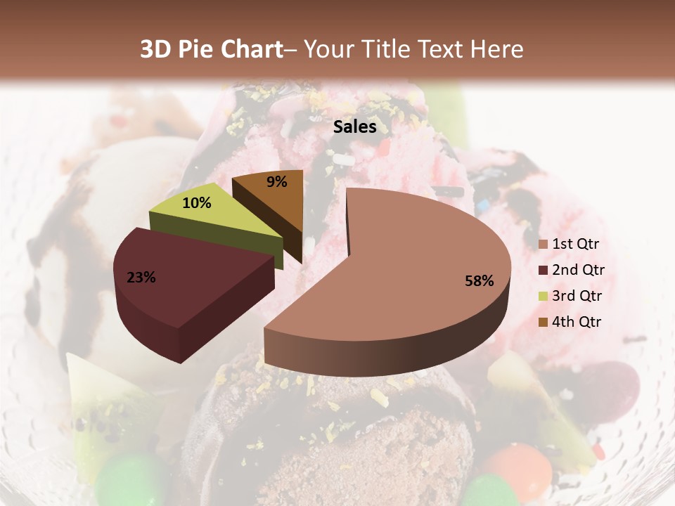 Ingredient Kiwi Dessert PowerPoint Template