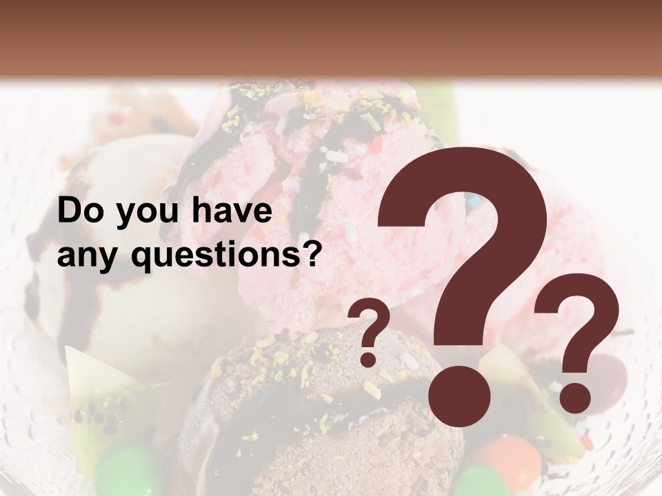 Ingredient Kiwi Dessert PowerPoint Template