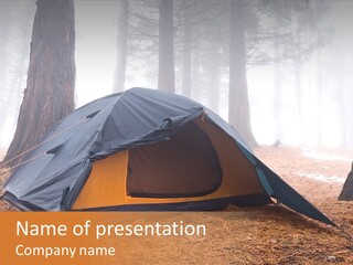 Equipment Shelter Foliage PowerPoint Template